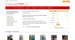 Desktop Screenshot of free-gujarati-matrimony.vivaah.com