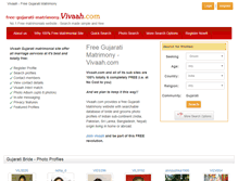 Tablet Screenshot of free-gujarati-matrimony.vivaah.com